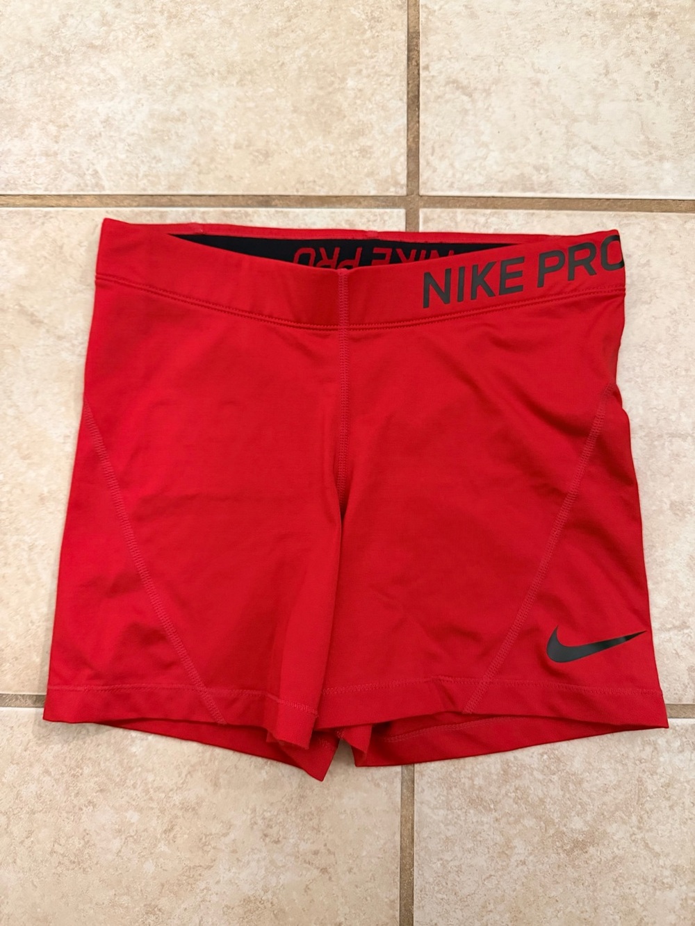 EUC Nike Pro Dri-FIT Red Compression Shorts